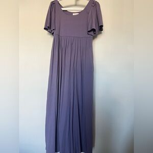 Chic Lavender Maxi Dress